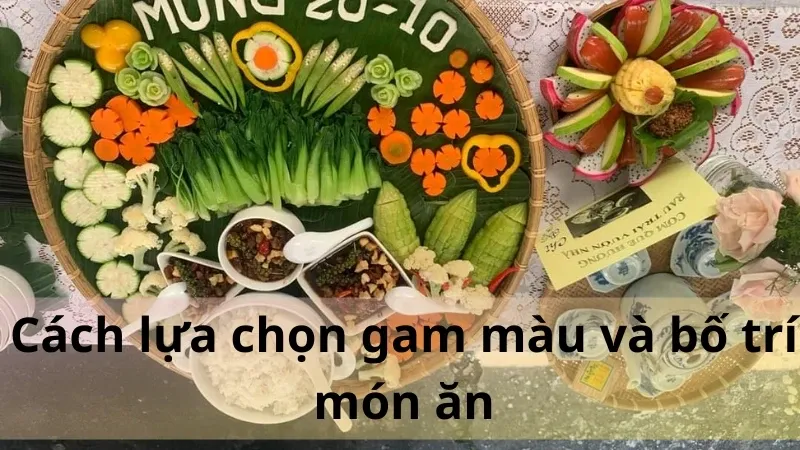 cách trang trí món ăn dự thi 1