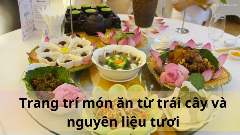 cách trang trí món ăn dự thi 3