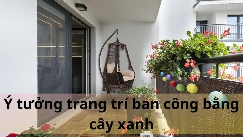 trang trí ban công 1