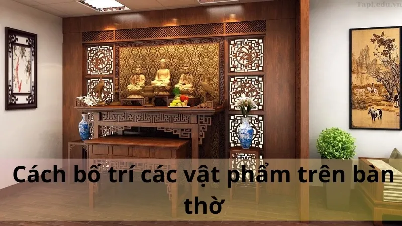 trang trí bàn thờ gia tiên 2