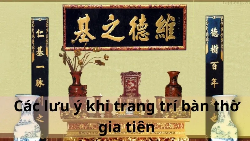 trang trí bàn thờ gia tiên 4