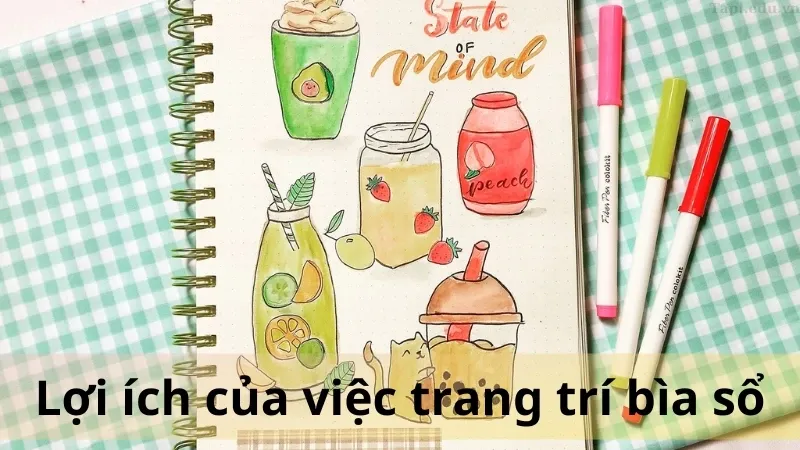 trang trí bìa sổ 1