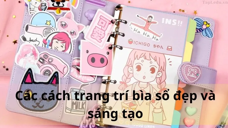 trang trí bìa sổ 2