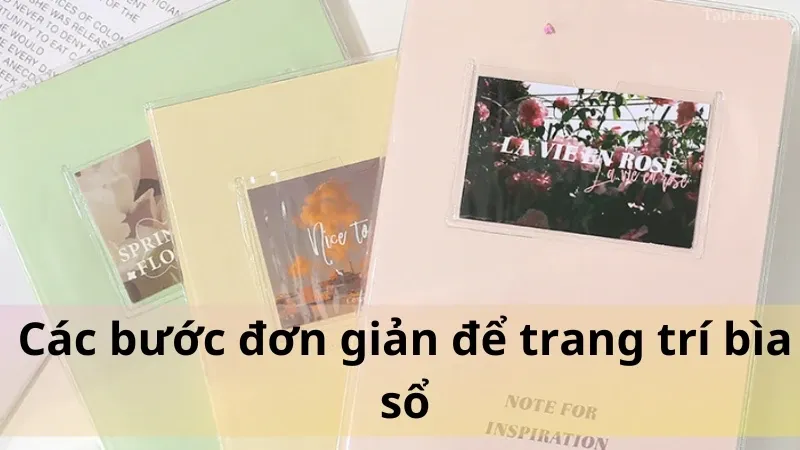 trang trí bìa sổ 3