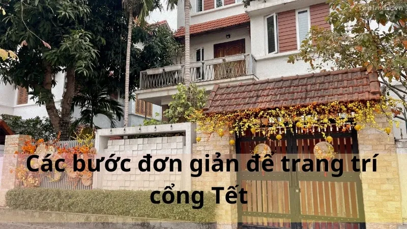 trang trí cổng tết 3