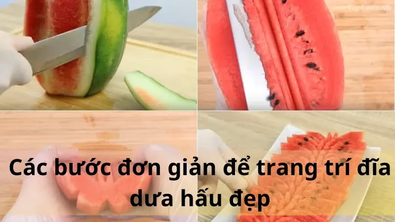 trang trí đĩa dưa hấu đẹp 3