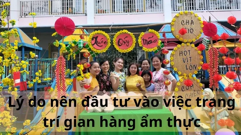 trang trí gian hàng ẩm thực 1