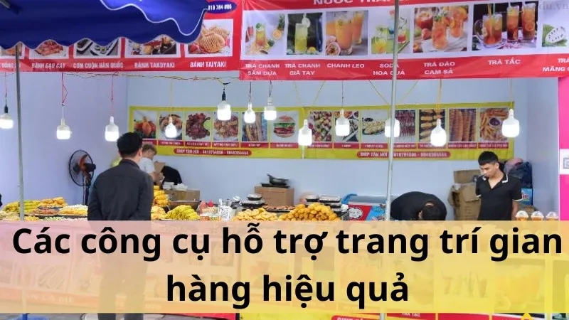 trang trí gian hàng ẩm thực 5