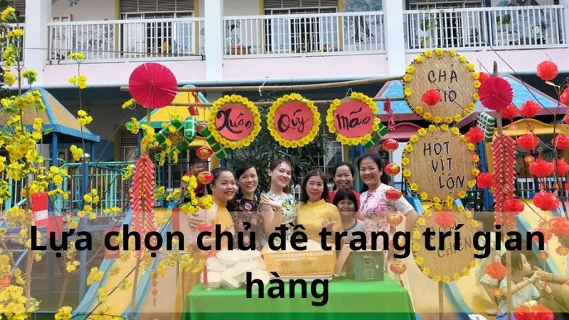 trang trí gian hàng hội chợ học sinh 1