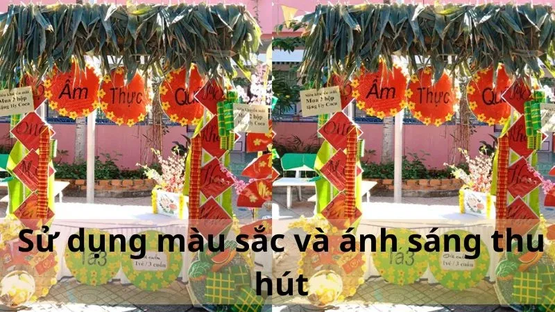 trang trí gian hàng hội chợ học sinh 2