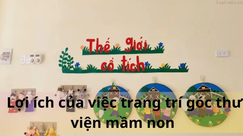 trang trí góc thư viện mầm non đẹp 4