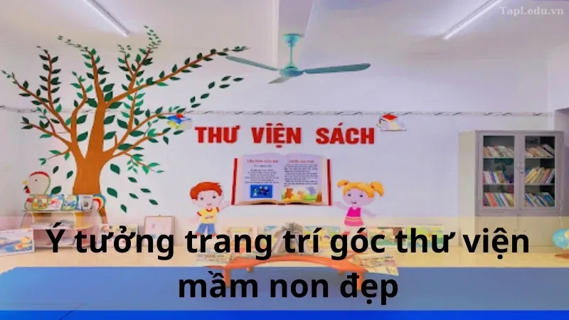 trang trí góc thư viện mầm non đẹp 6