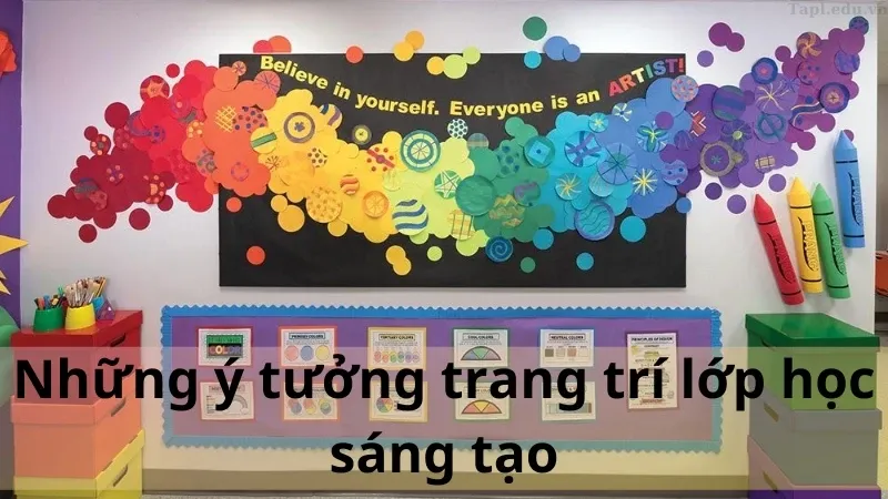 trang trí lớp học 2