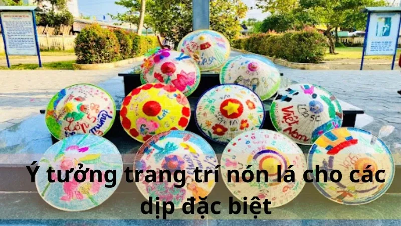 trang trí nón lá 3