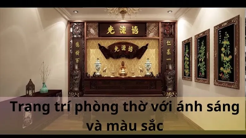 trang trí phòng thờ 2