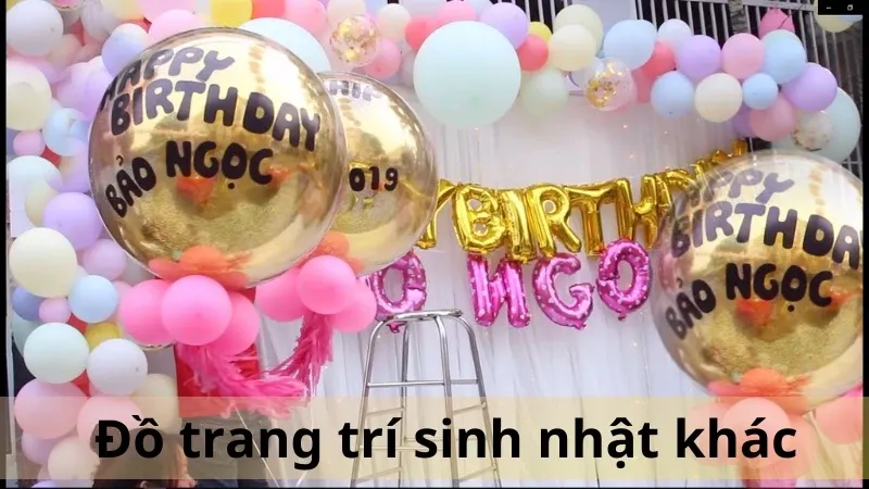 trang trí sinh nhật cho bé 5