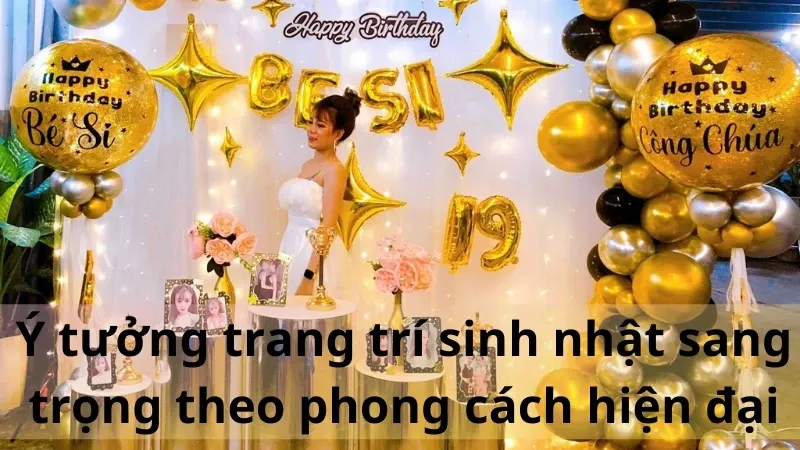 trang trí sinh nhật sang trọng 1