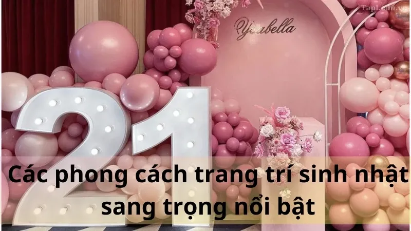 trang trí sinh nhật sang trọng 3