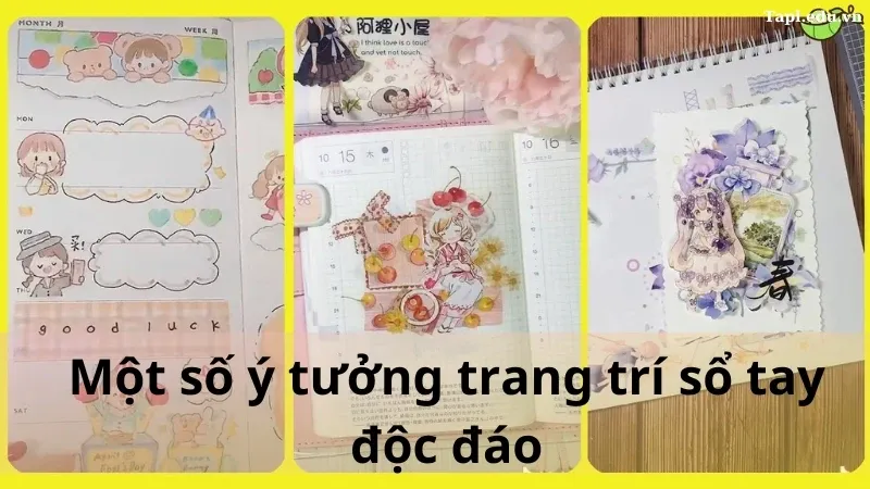 trang trí sổ tay học tập 3