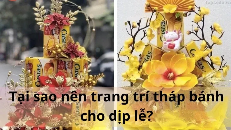 trang trí tháp bánh 1