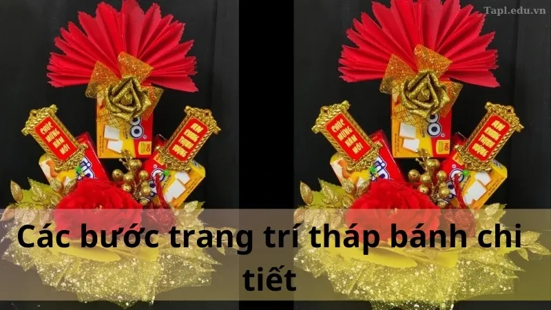 trang trí tháp bánh 3