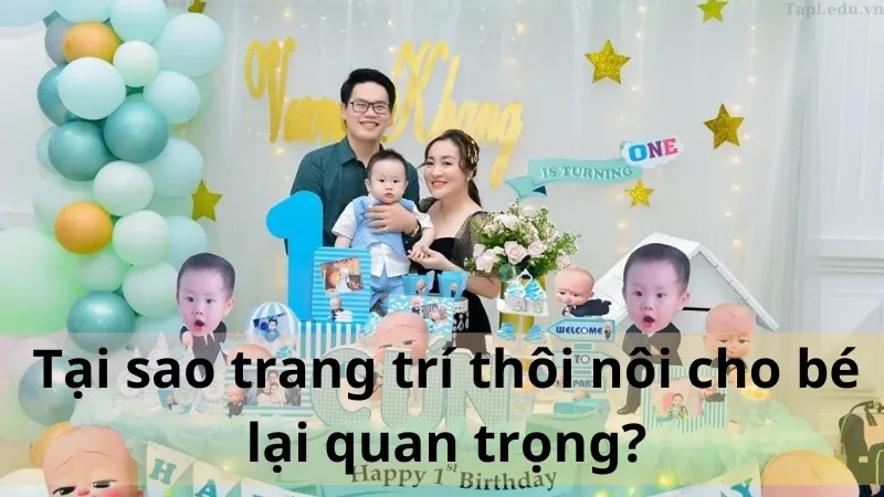 trang trí thôi nôi 1