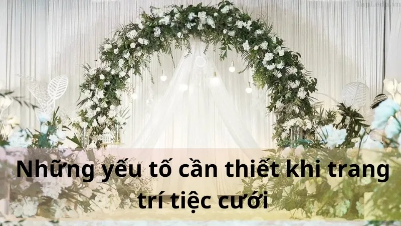 trang trí tiệc cưới 2