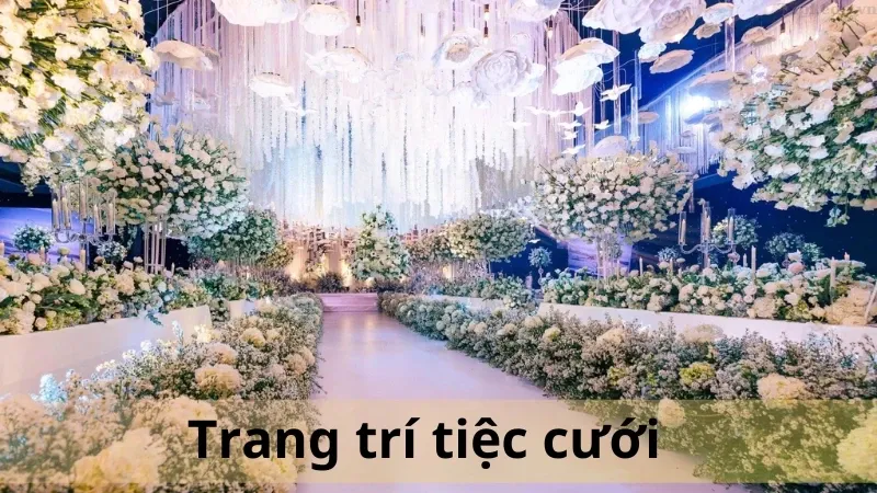 trang trí tiệc cưới 1