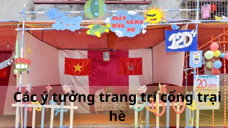 trang trí trại hè 1