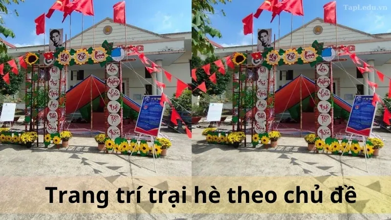 trang trí trại hè 3