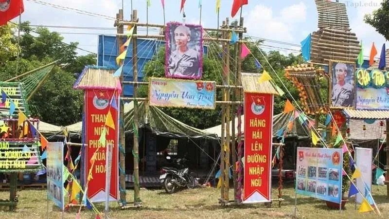 trang trí trại hè 8