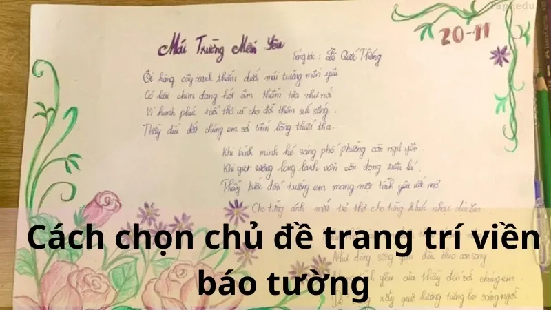 trang trí viền báo tường 1