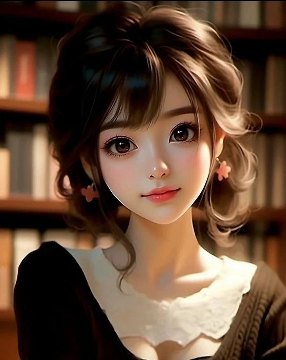 Mô hình 3D cô gái dễ thương ghi lại nét tinh tế và cuốn hút đặc trưng
