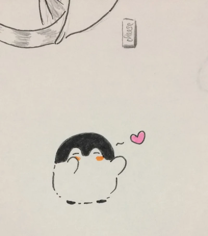 Chibi avatar cánh cụt cute mang lại vẻ dễ thương và ngọt ngào