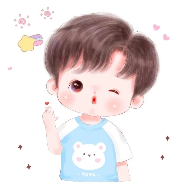 Hình chibi nam nữ mang lại cảm giác hài hòa và dễ thương