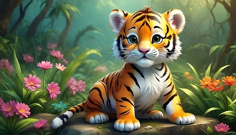 Hình nền cute hổ mang vẻ độc đáo và cuốn hút