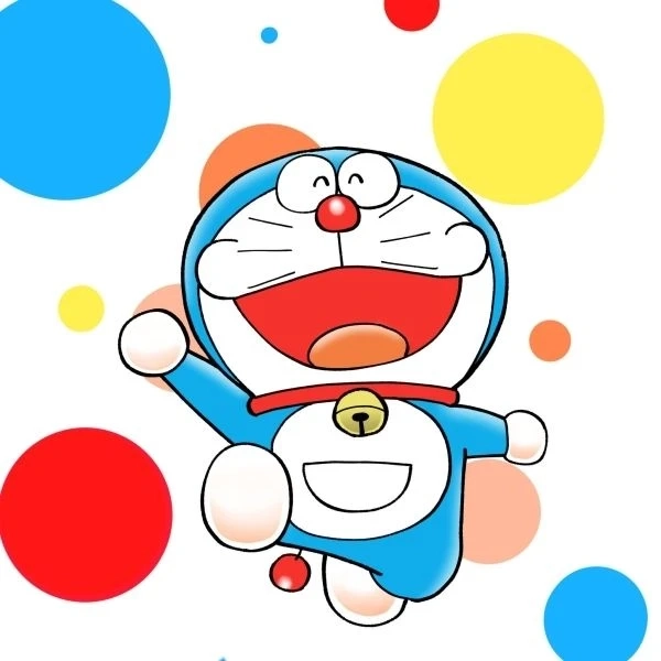 Ảnh nền điện thoại Doraemon đầy sắc màu rực rỡ