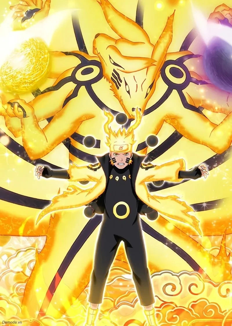 Anh Naruto cửu vĩ cute mang đến không gian dễ thương và mạnh mẽ