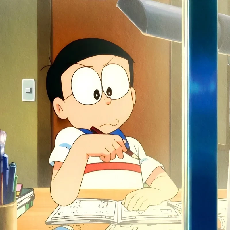 Nobita và Shizuka cute tạo không gian dễ thương và thân thiện