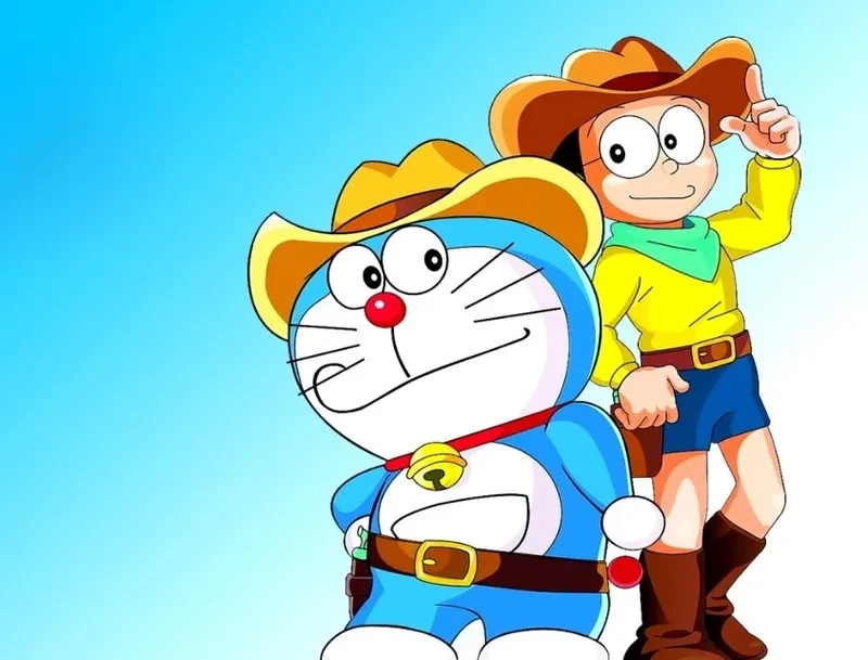 Hình Nobita ngầu thể hiện sự tự tin và phong cách độc đáo