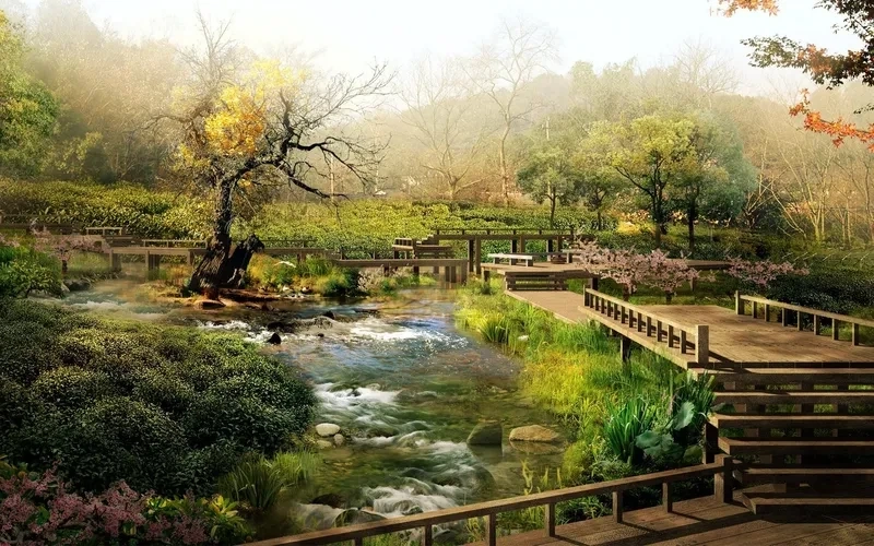Hình nền thiên nhiên buồn thể hiện sự tĩnh lặng và cô đơn