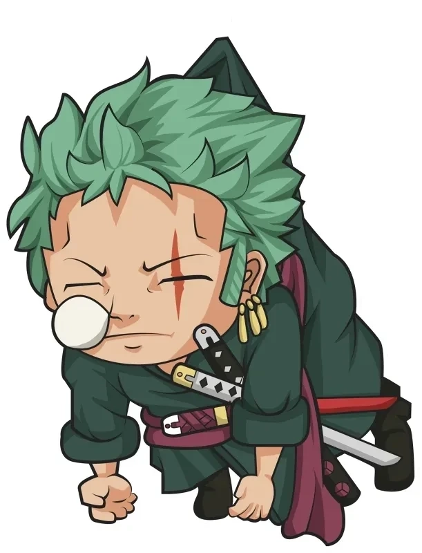 Hình nền Zoro cute tạo cảm giác vui tươi và ngộ nghĩnh