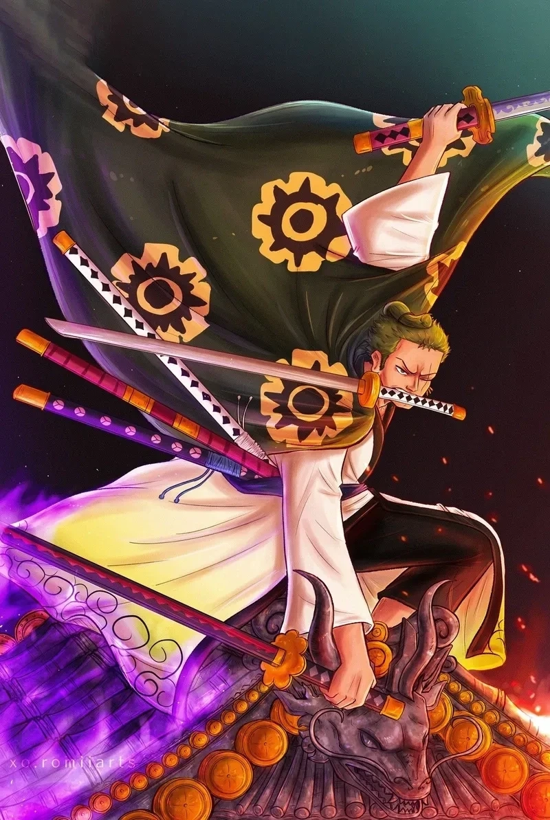 Avatar One Piece Zoro với hình ảnh đặc trưng của nhân vật