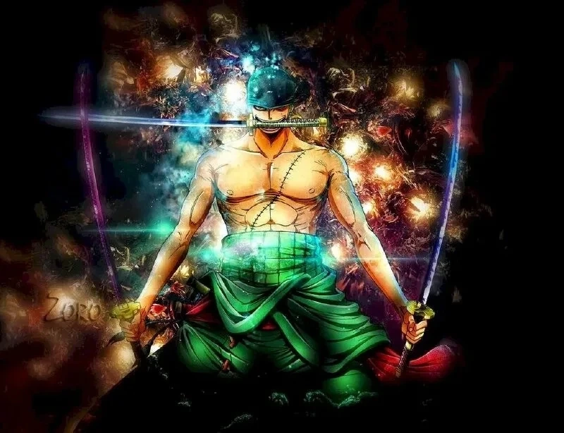 Ảnh Zoro 4K với thiết kế sống động và chi tiết đẹp mắt