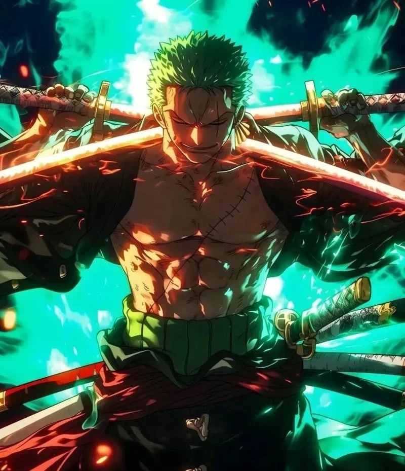 Hình Zoro với các chi tiết chân thực và tinh tế