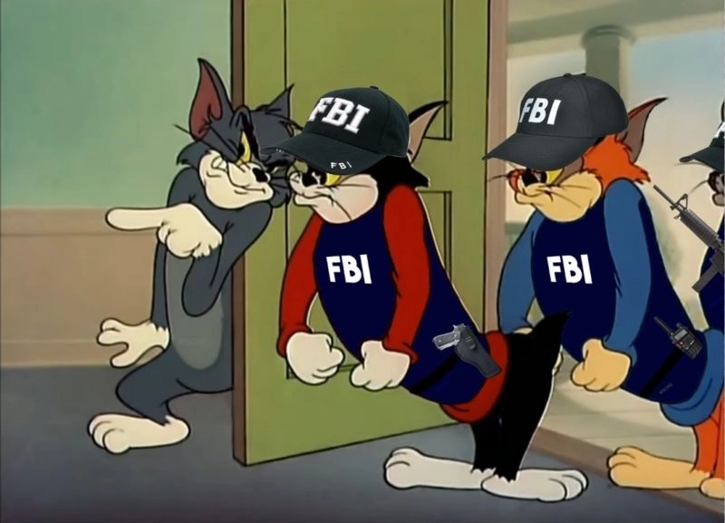 Fbi open the door meme gif sáng tạo và hài hước dễ chia sẻ