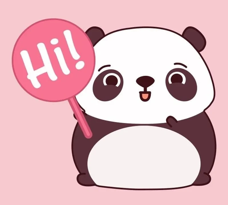 Hello meme cute với biểu cảm hài hước làm người xem bật cười