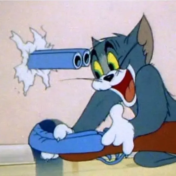 Ảnh meme Tom và Jerry với hình ảnh vui nhộn và ngộ nghĩnh