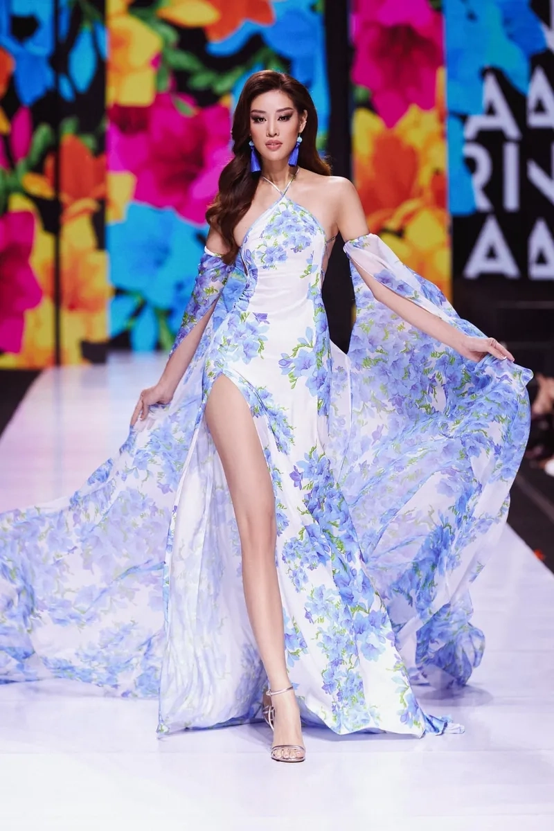 Bikini Khánh Vân trong phần thi áo tắm để lại dấu ấn sâu sắc