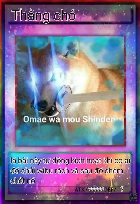 Thẻ bài Yugioh meme với thiết kế độc lạ và đầy thú vị